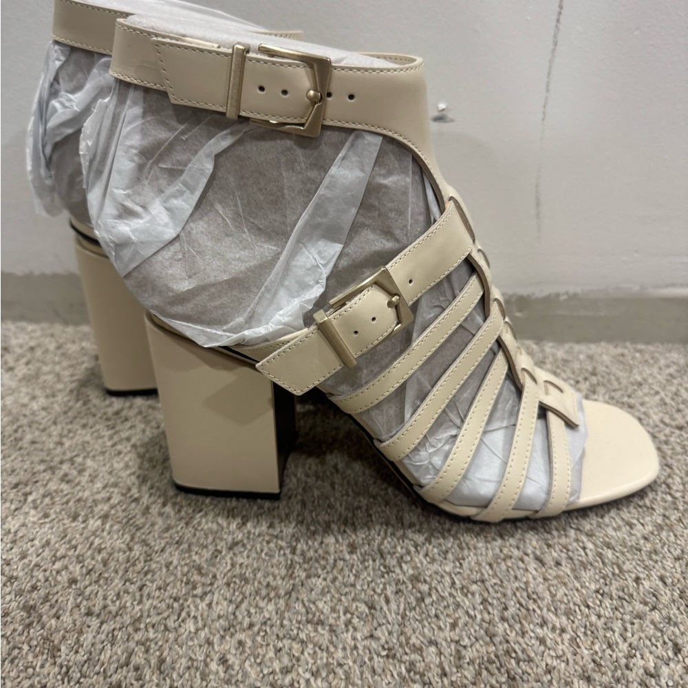 Vince Camuto Cream Gladiator Heel Sandals